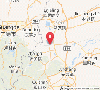 Map of Gaoyu, Zhejiang
