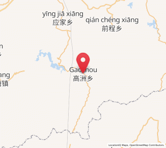 Map of Gaozhou, Jiangxi