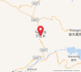 Map of Garang, Qinghai