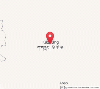 Map of Gaxung, Qinghai