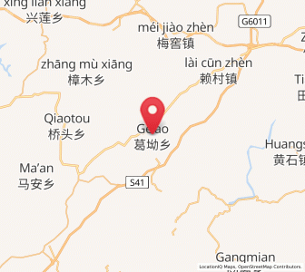 Map of Ge’ao, Jiangxi