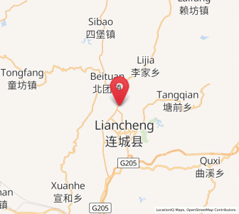 Map of Gechuan, Fujian