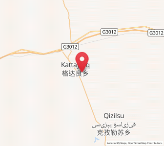 Map of Gedaliang, Xinjiang
