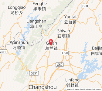 Map of Gelan, Chongqing