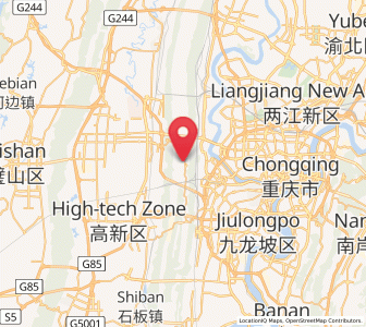 Map of Geleshan, Chongqing