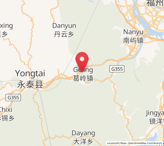 Map of Geling, Fujian