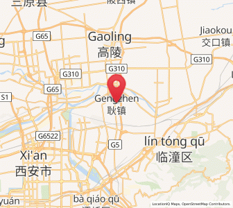 Map of Gengzhen, Shaanxi