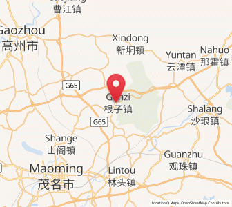 Map of Genzi, Guangdong