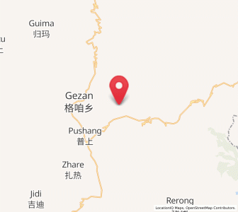 Map of Gezan, Yunnan