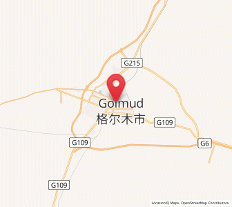 Map of Golmud, Qinghai