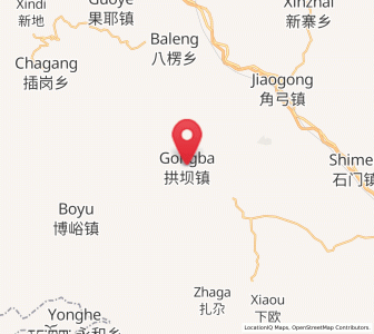 Map of Gongba, Gansu