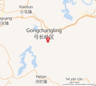 Map of Gongchangling, Liaoning