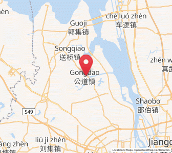 Map of Gongdao, Jiangsu