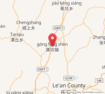 Map of Gongfang, Jiangxi