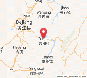 Map of Gonghe, Guizhou