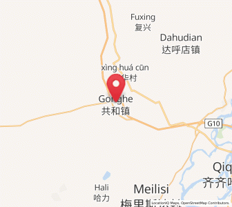 Map of Gonghe, Heilongjiang