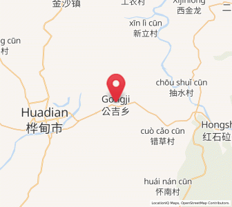 Map of Gongji, Jilin