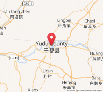 Map of Gongjiang, Jiangxi
