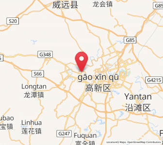 Map of Gongjing, Sichuan