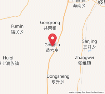 Map of Gongliu, Heilongjiang