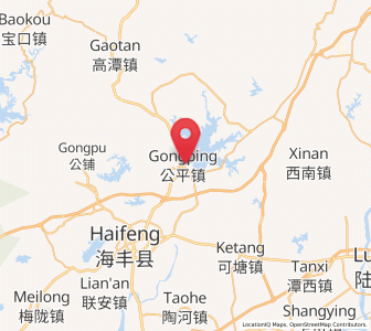 Map of Gongping, Guangdong
