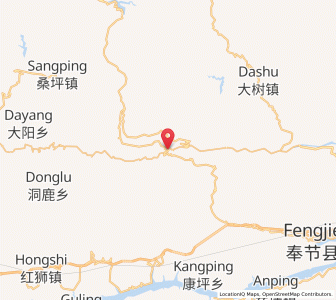 Map of Gongping, Chongqing