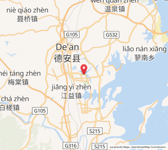 Map of Gongqingcheng, Jiangxi
