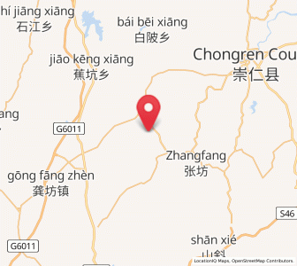 Map of Gongxi, Jiangxi