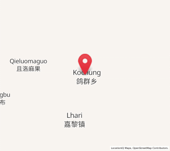 Map of Goqung, Tibet