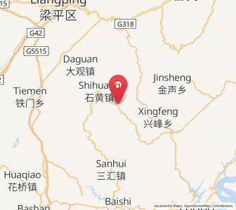 Map of Guanba, Chongqing