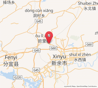 Map of Guanchao, Jiangxi