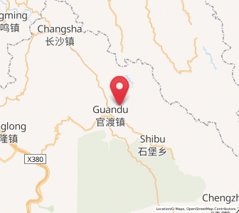 Map of Guandu, Guizhou