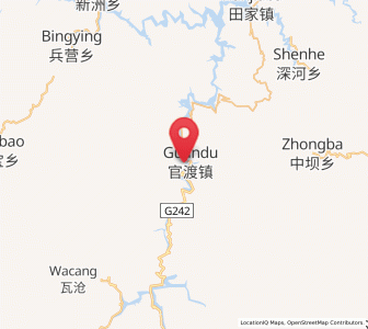 Map of Guandu, Hubei