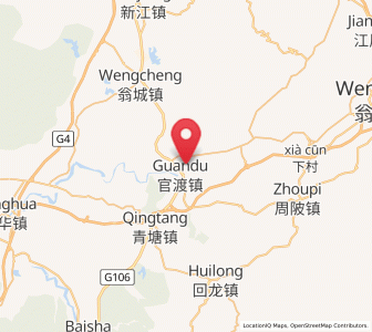Map of Guandu, Guangdong