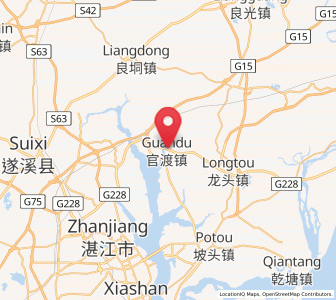 Map of Guandu, Guangdong
