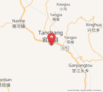Map of Guan’e, Gansu