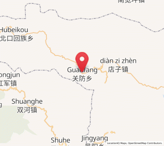 Map of Guanfang, Hubei