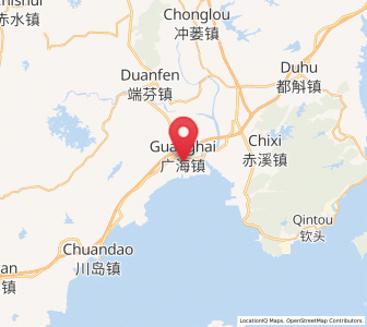 Map of Guanghai, Guangdong
