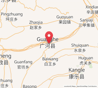 Map of Guanghe Chengguanzhen, Gansu