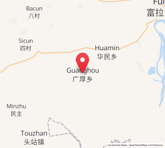 Map of Guanghou, Heilongjiang