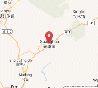Map of Guanghua, Jilin