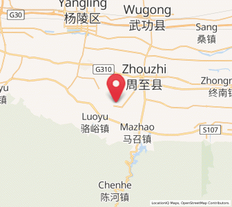 Map of Guangji, Shaanxi