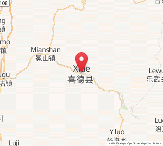 Map of Guangming, Sichuan