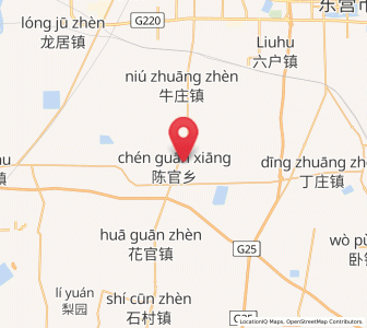Map of Guangrao, Shandong