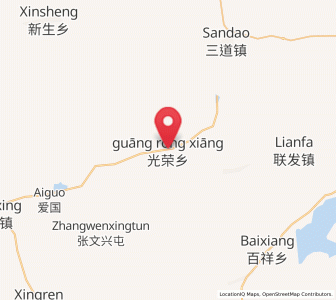 Map of Guangrong, Heilongjiang