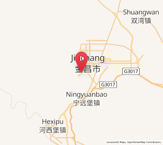 Map of Guangzhoulu, Gansu