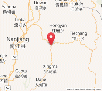 Map of Guanlu, Sichuan