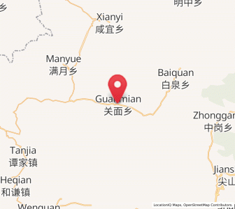 Map of Guanmian, Chongqing