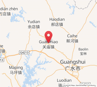 Map of Guanmiao, Hubei