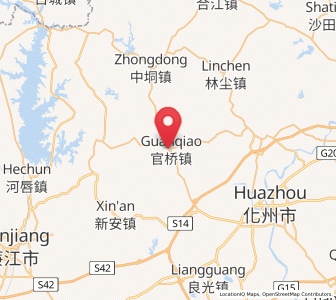 Map of Guanqiao, Guangdong